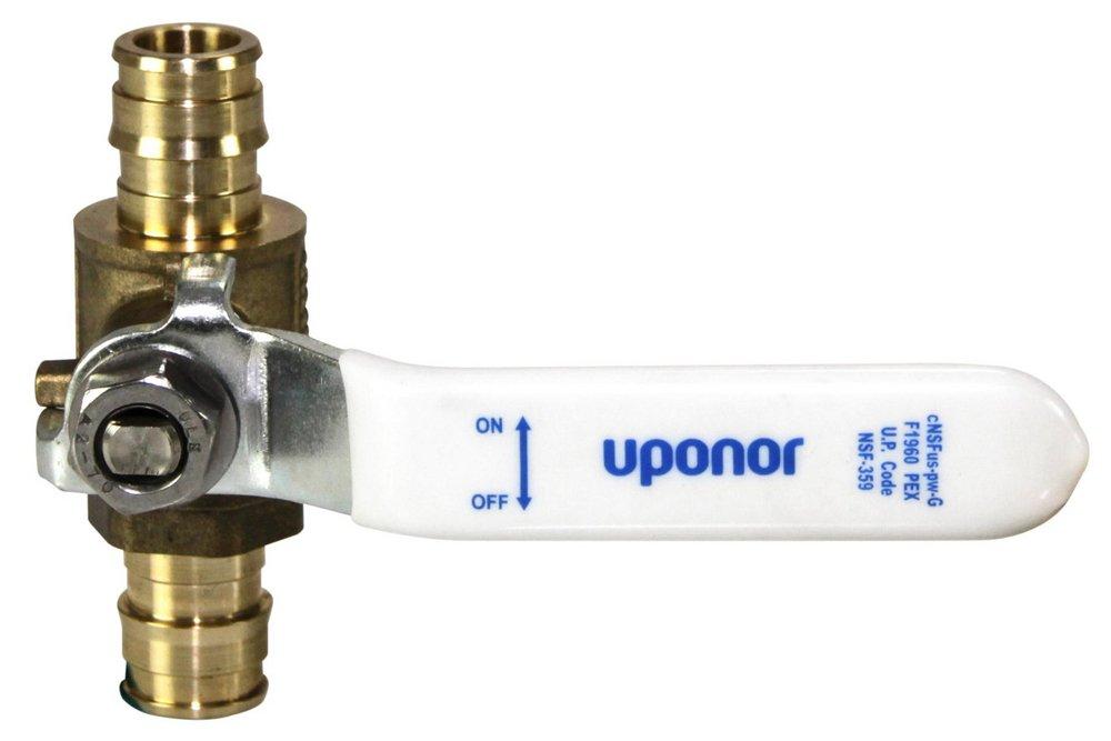 Uponor Brass Pex Brass Commercial Full Port Ball Valve 
