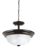 Visual Comfort & Co. Generation Lighting Heirloom Bronze 100W 2-Light Medium Incandescent Semi-Flush Mount Ceiling Fixture