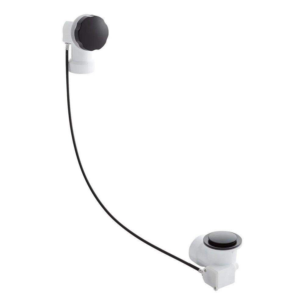 Signature Hardware Matte Black 22 in. Cable Drain 