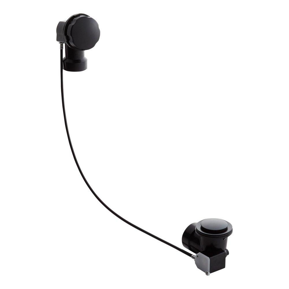 Signature Hardware Matte Black 22 in. Cable Drain 