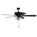 Craftmade Flat Black 52 in. 5-Blade Indoor Ceiling Fan 