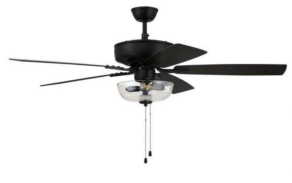 Craftmade Flat Black 52 in. 5-Blade Indoor Ceiling Fan 