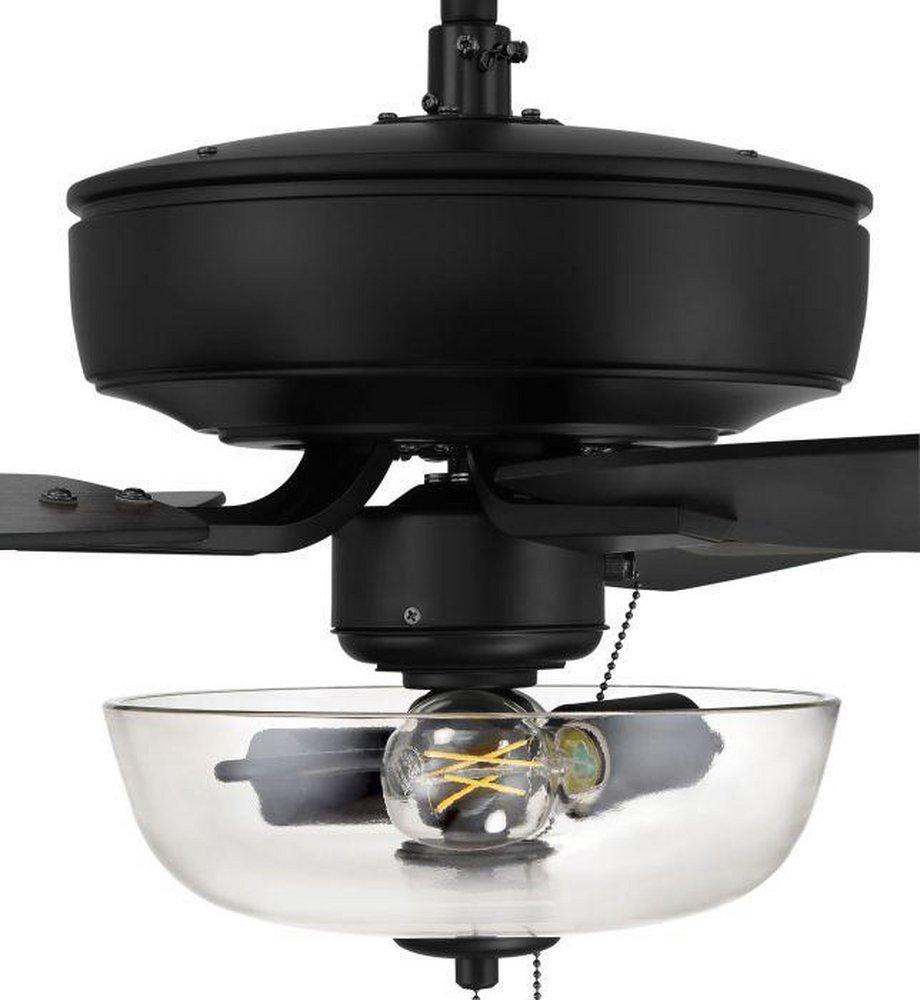 Craftmade Flat Black 52 in. 5-Blade Indoor Ceiling Fan 