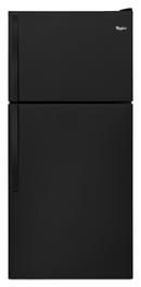 18 cu. ft. Top Mount Freezer Full Refrigerator in Black