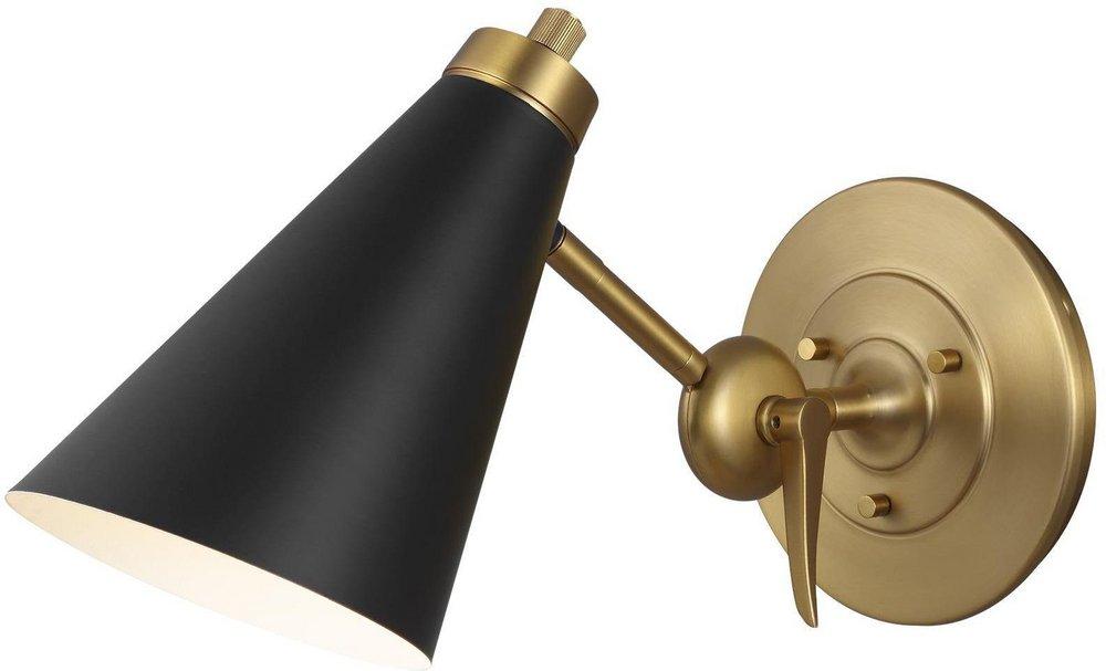 Visual Comfort & Co. Studio Burnished Brass 60W 1-Light 9-1/2 in. Wall Sconce 