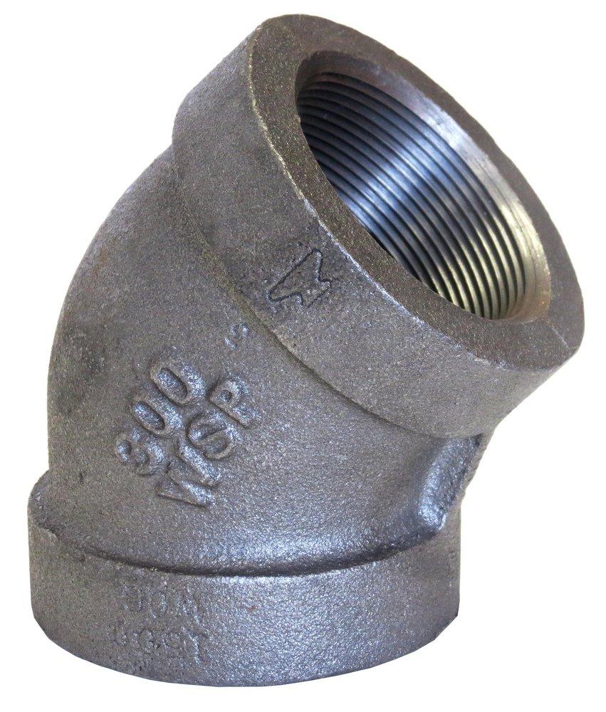 300# Galv MI Threaded 45 Elbow Galvanized Malleable Iron 