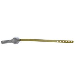 Brushed Nickel Tank Trip Lever with 10 in. Brass Arm, Metal Spud and Nut
