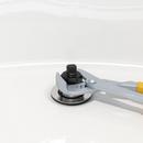 Chrome Plated One-Hole Friction Lift Tub Drain Trim Kit, Includes Two-Hole Conversion Bar 