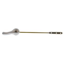 Brushed Nickel Tank Trip Lever with 8 in. Brass Arm, Metal Spud and Nut