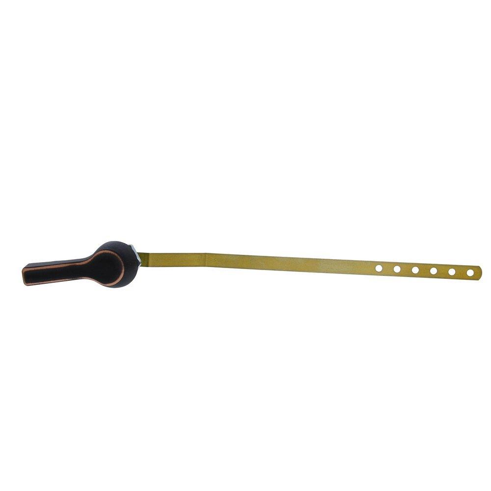 Oil Rubbed Bronze Tank Trip Lever with 10 in. Brass Arm, Metal Spud and Nut 