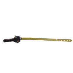 Oil Rubbed Bronze Tank Trip Lever with 10 in. Brass Arm, Metal Spud and Nut