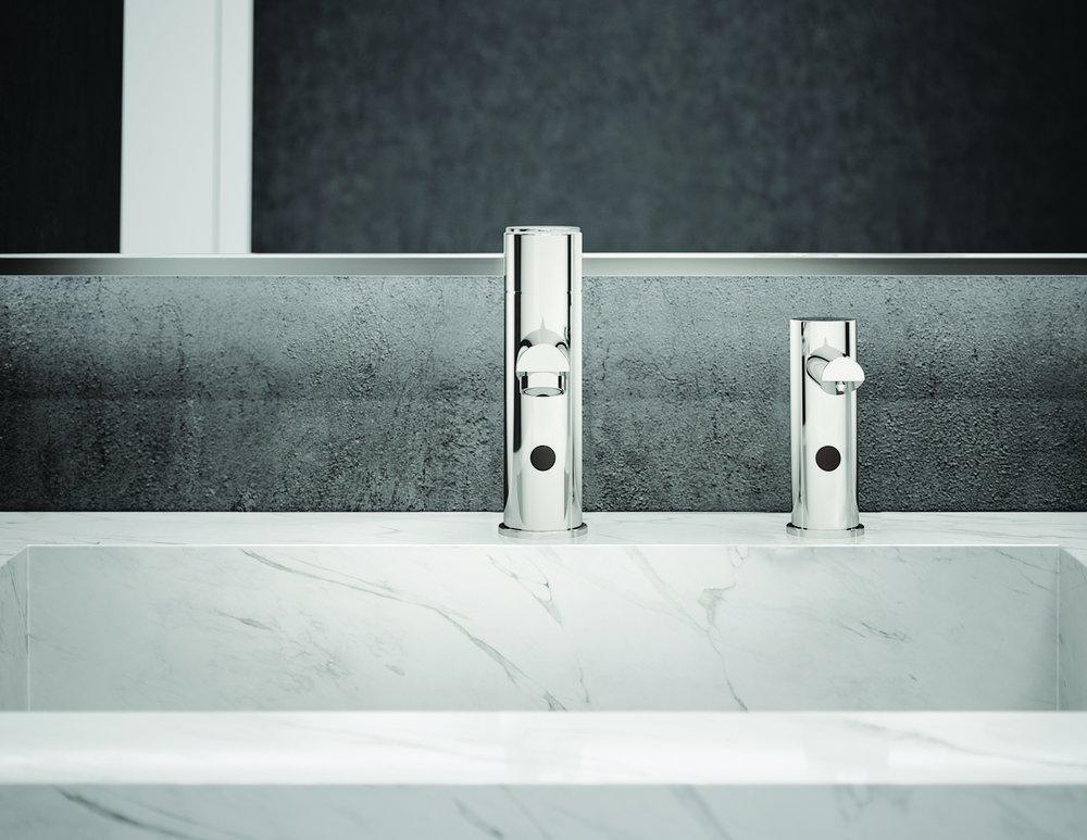 Sensor Bathroom Sink Faucet in Chrome 