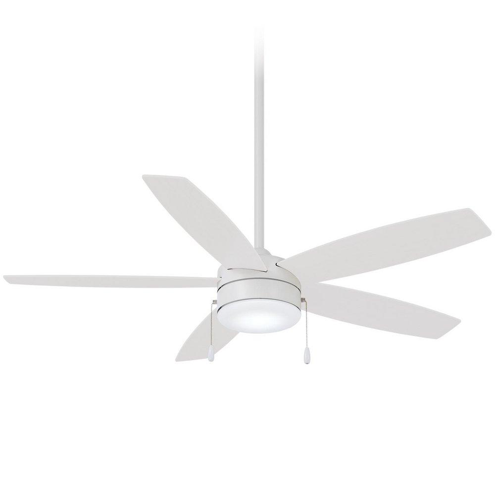 Minka Aire Flat White 52 in. 5-Blade Indoor/Outdoor Ceiling Fan 