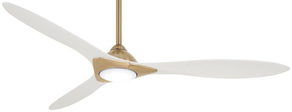 Minka Aire Soft Brass 60 in. 3-Blade Indoor Ceiling Fan 