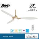 Minka Aire Soft Brass 60 in. 3-Blade Indoor Ceiling Fan 