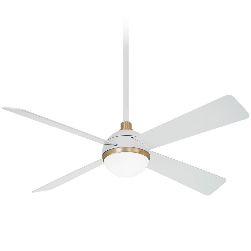 Minka Aire Flat White 54 in. 4-Blade Outdoor Ceiling Fan 