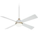 54 in. 4-Blade Outdoor Ceiling Fan in Flat White