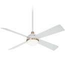 Minka Aire Flat White 54 in. 4-Blade Outdoor Ceiling Fan 
