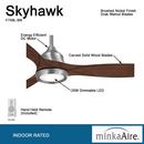 Minka Aire Brushed Nickel 60 in. 3-Blade Indoor Ceiling Fan 