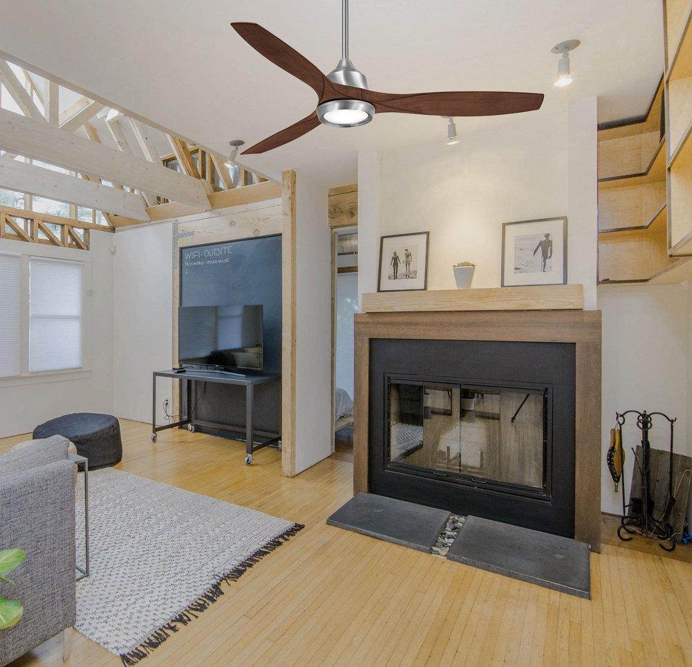 Minka Aire Brushed Nickel 60 in. 3-Blade Indoor Ceiling Fan 