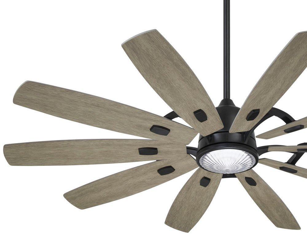 Minka Aire Coal 65 in. 10-Blade Indoor/Outdoor Ceiling Fan 