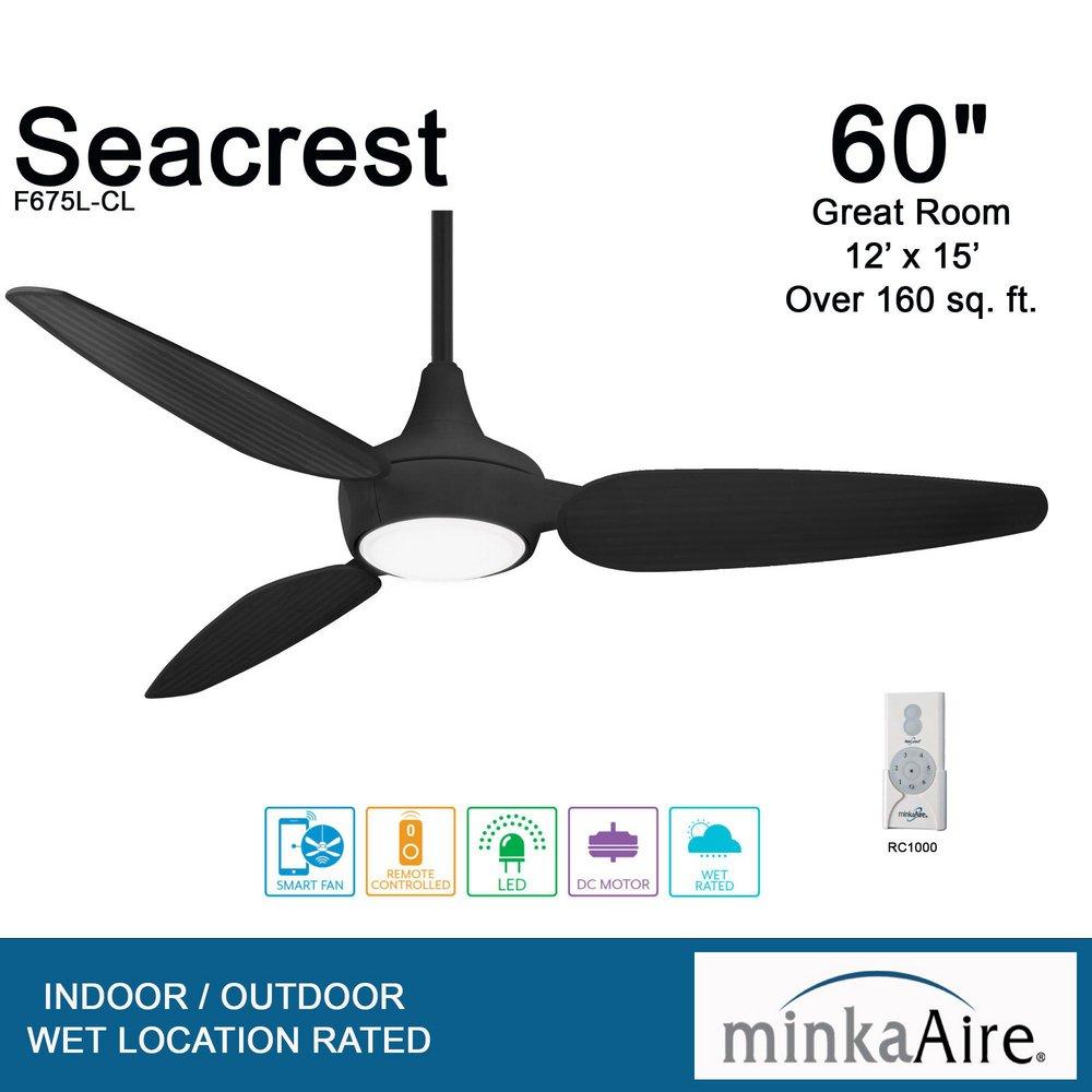 *CVR* CCY SEACREST LED 60 CEIL FAN 