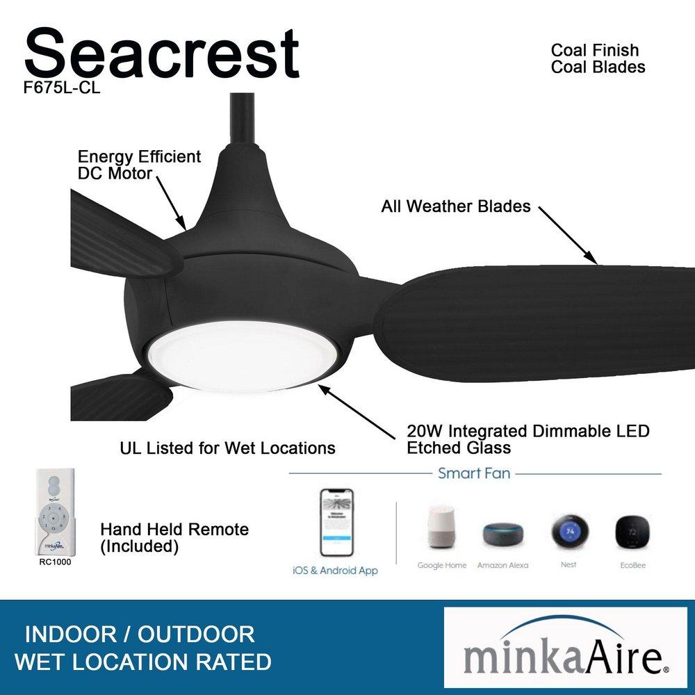 Minka Aire Coal 60 in. 3-Blade Ceiling Fan 