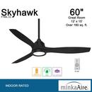 Minka Aire Coal 60 in. 3-Blade Indoor Ceiling Fan 