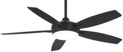 52 in. 5-Blade Indoor Integrated LED Ceiling Fan in Coal