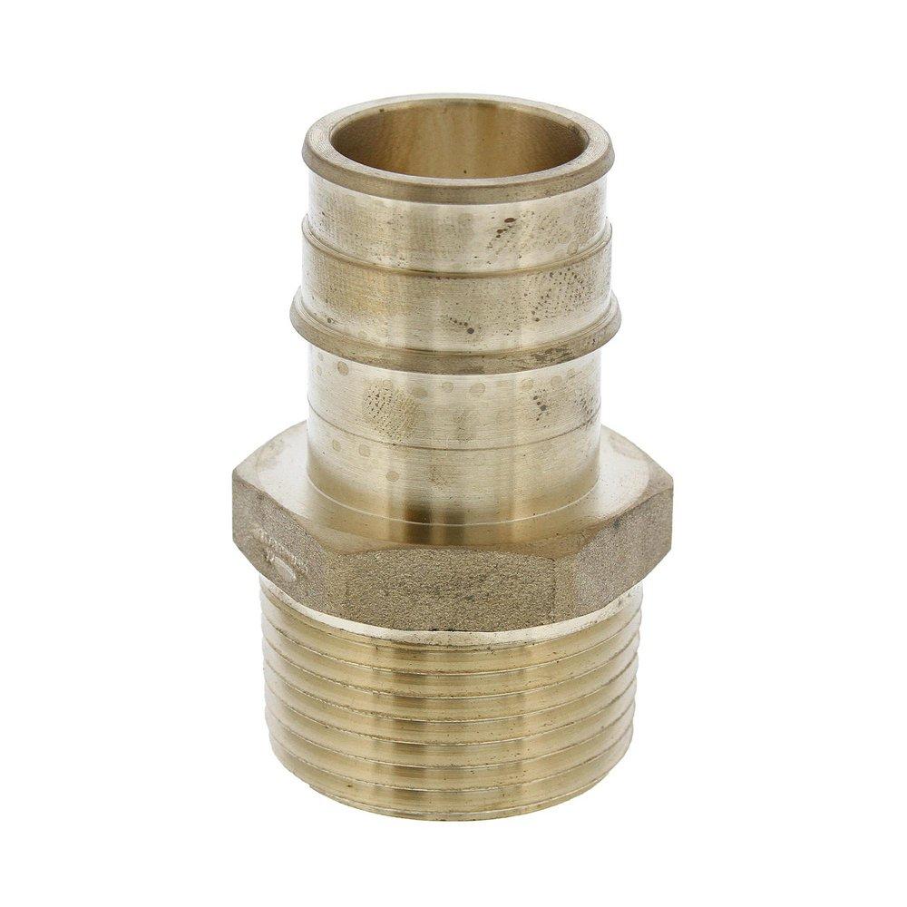 Jones Stephens Brass Brass PEX Expansion x MPT Adapter 