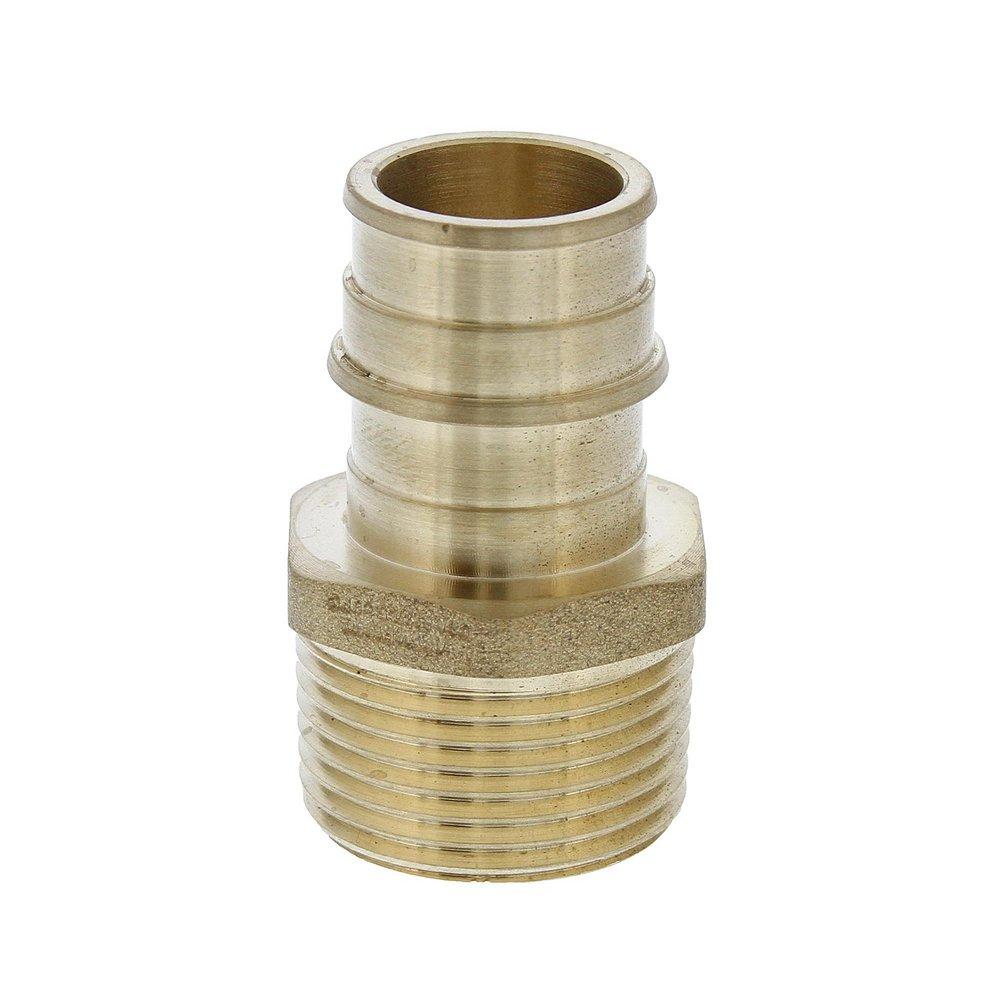 Jones Stephens Brass Brass PEX Expansion x MPT Adapter 