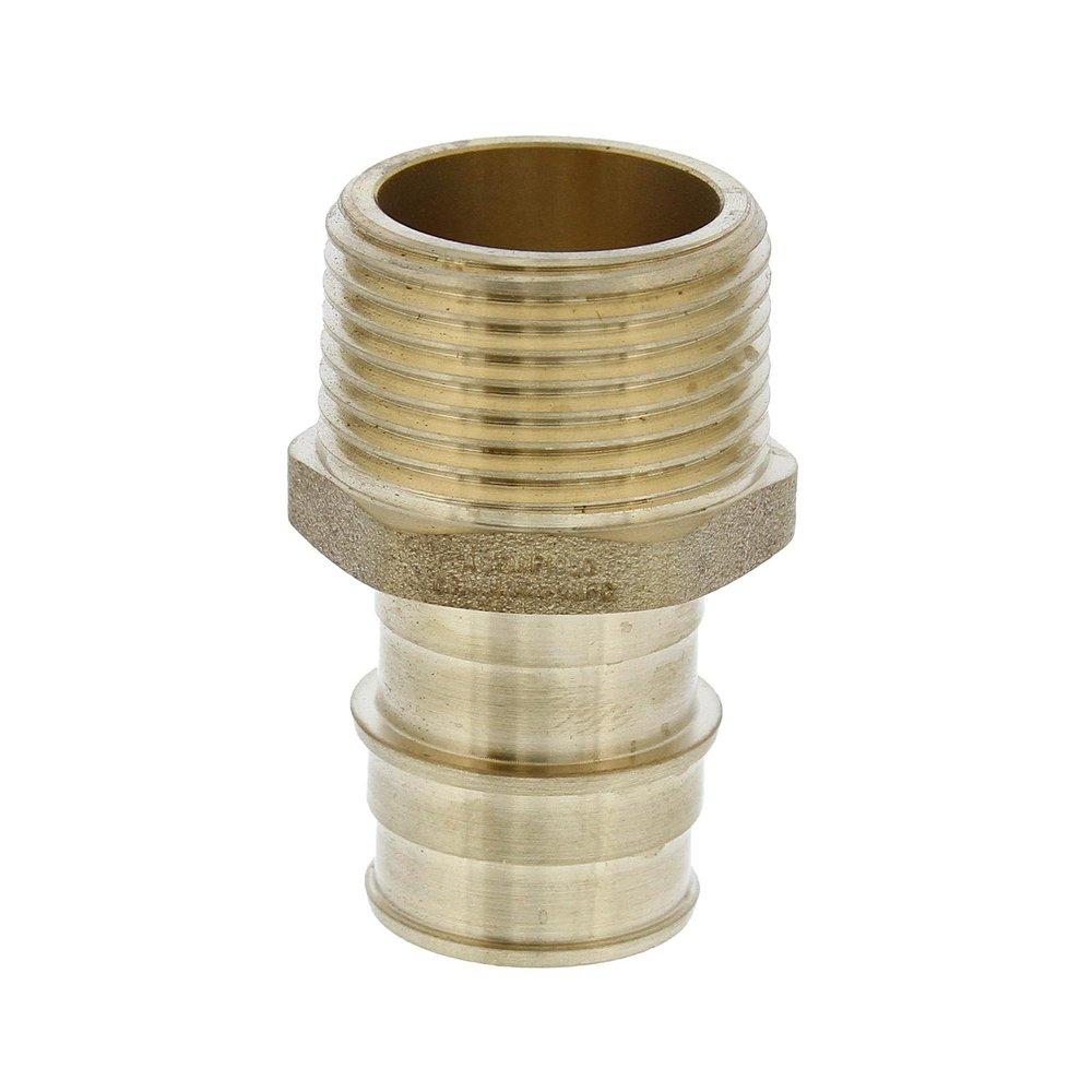 Jones Stephens Brass PEX Expansion x MPT Adapter 