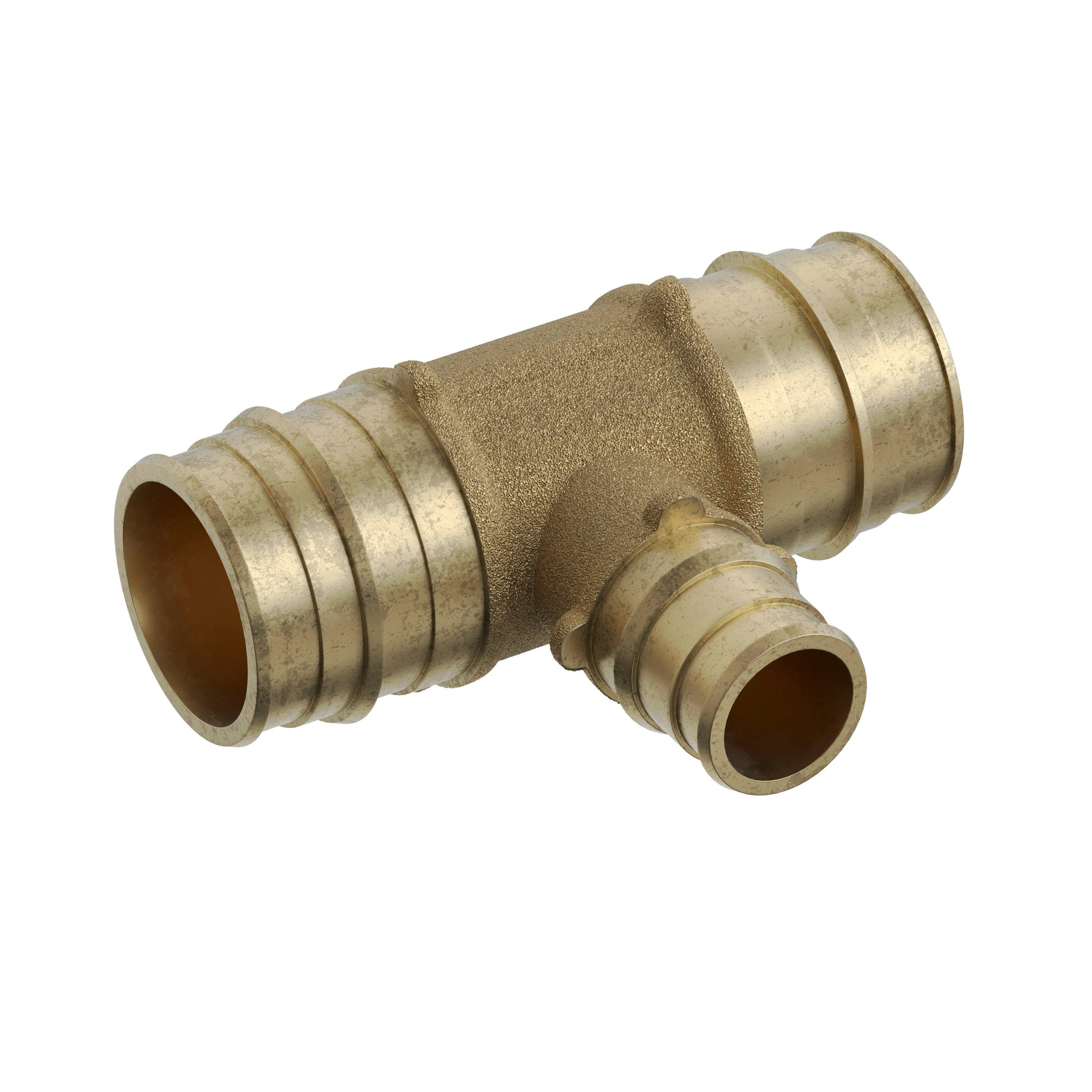 Jones Stephens Brass F1960 Brass Reducing, Tee 
