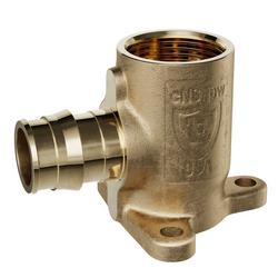 3/4 in. F1960 x FIPS 90 Degree Brass Straight, Drop Ear, Elbow