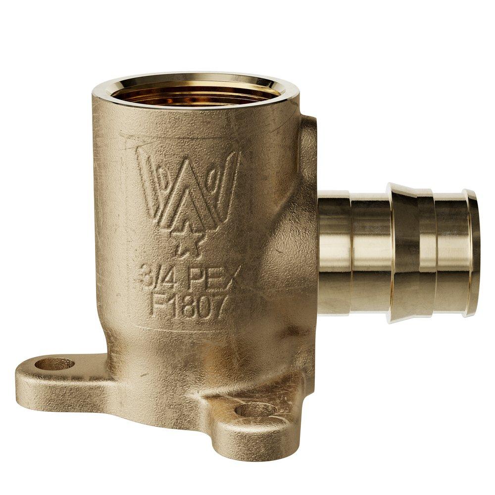 Jones Stephens Brass F1960 x FIPS 90 Degree Brass Straight, Drop Ear, Elbow 