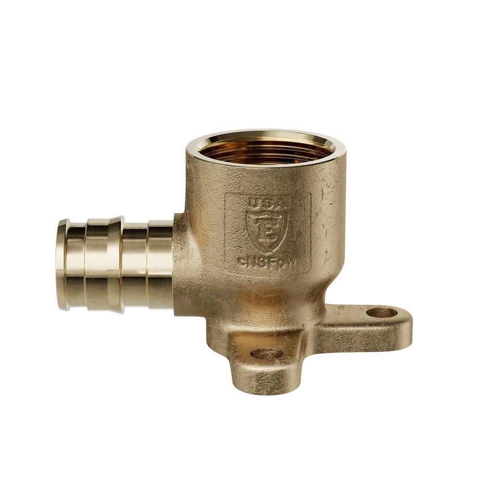 Jones Stephens Brass F1960 x FIPS 90 Degree Brass Straight, Drop Ear, Elbow 