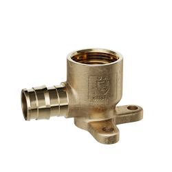 1/2 in. F1960 x FIPS 90 Degree Brass Straight, Drop Ear, Elbow