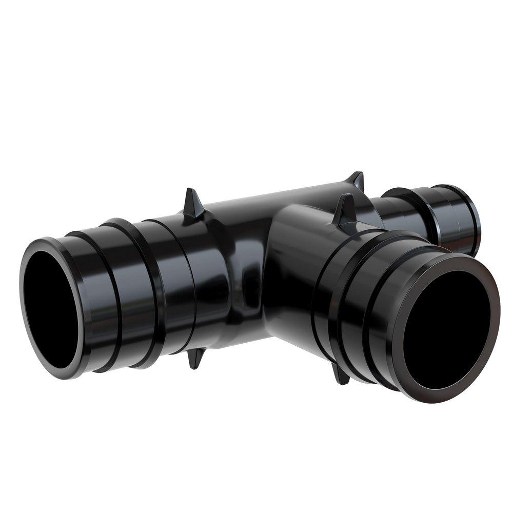 Jones Stephens Black F1960 Reducing Acudel&trade; 22000, Polyphenylsulfone, PEX and Polymer Tee 