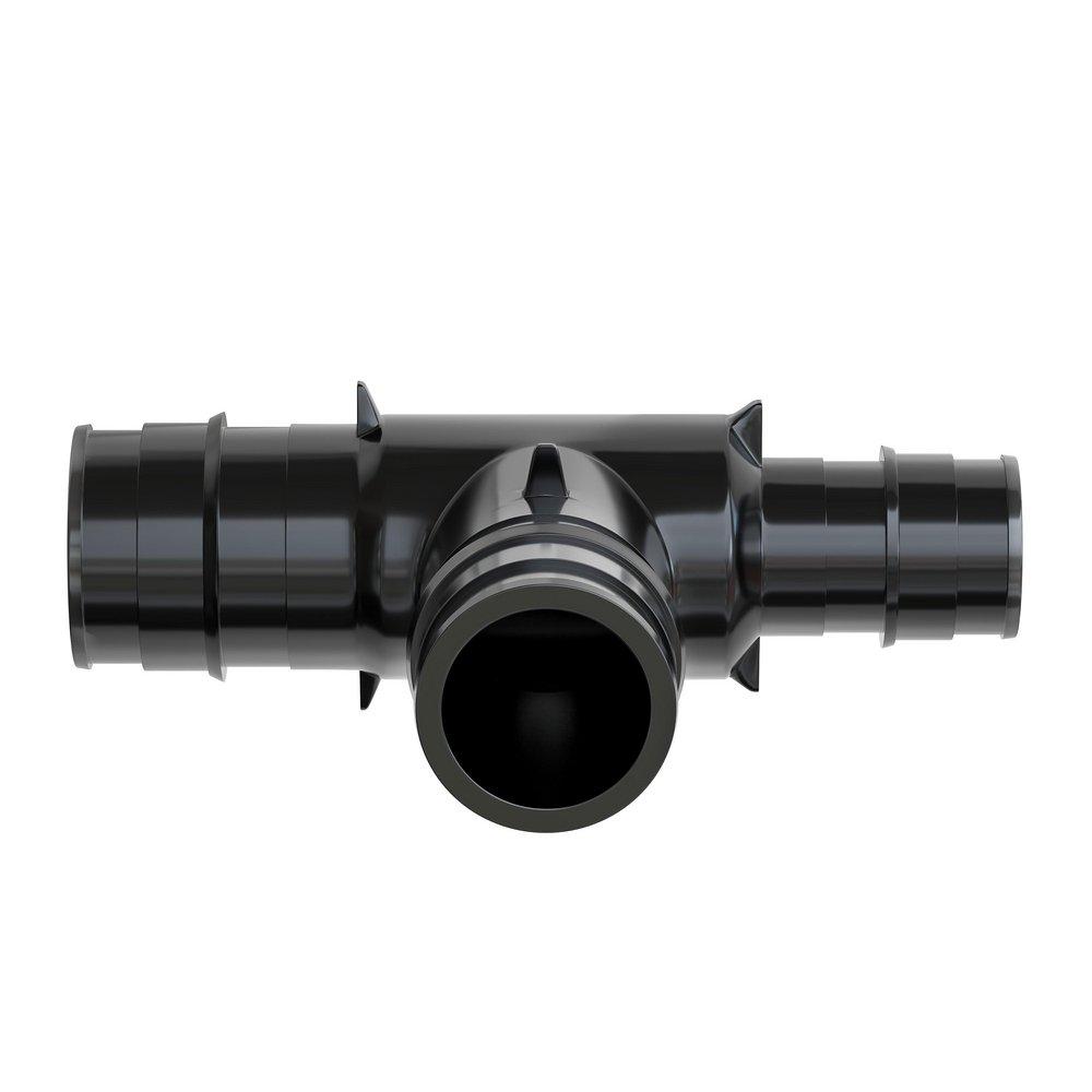 Jones Stephens Black F1960 Reducing Acudel&trade; 22000, Polyphenylsulfone, PEX and Polymer Tee 