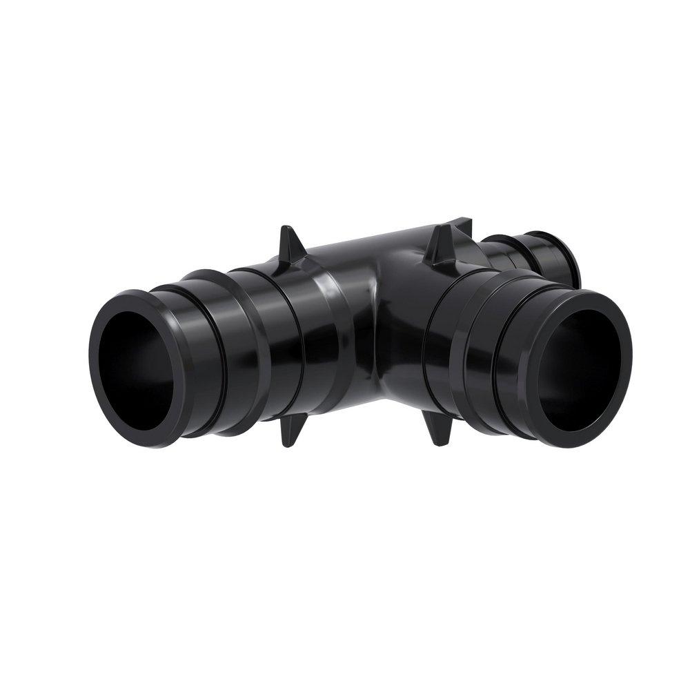 Jones Stephens Black Plastic PEX Expansion Tee 