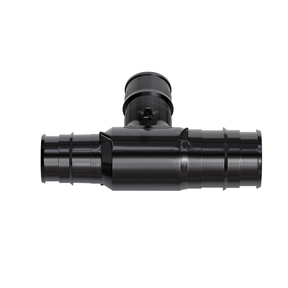 Jones Stephens Black Plastic PEX Expansion Tee 
