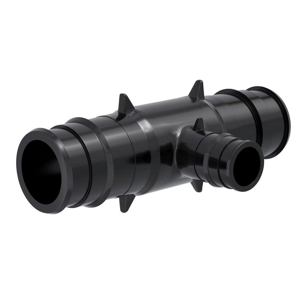 Jones Stephens Black F1960 Reducing Acudel™ 22000, Polyphenylsulfone, PEX and Polymer Tee 