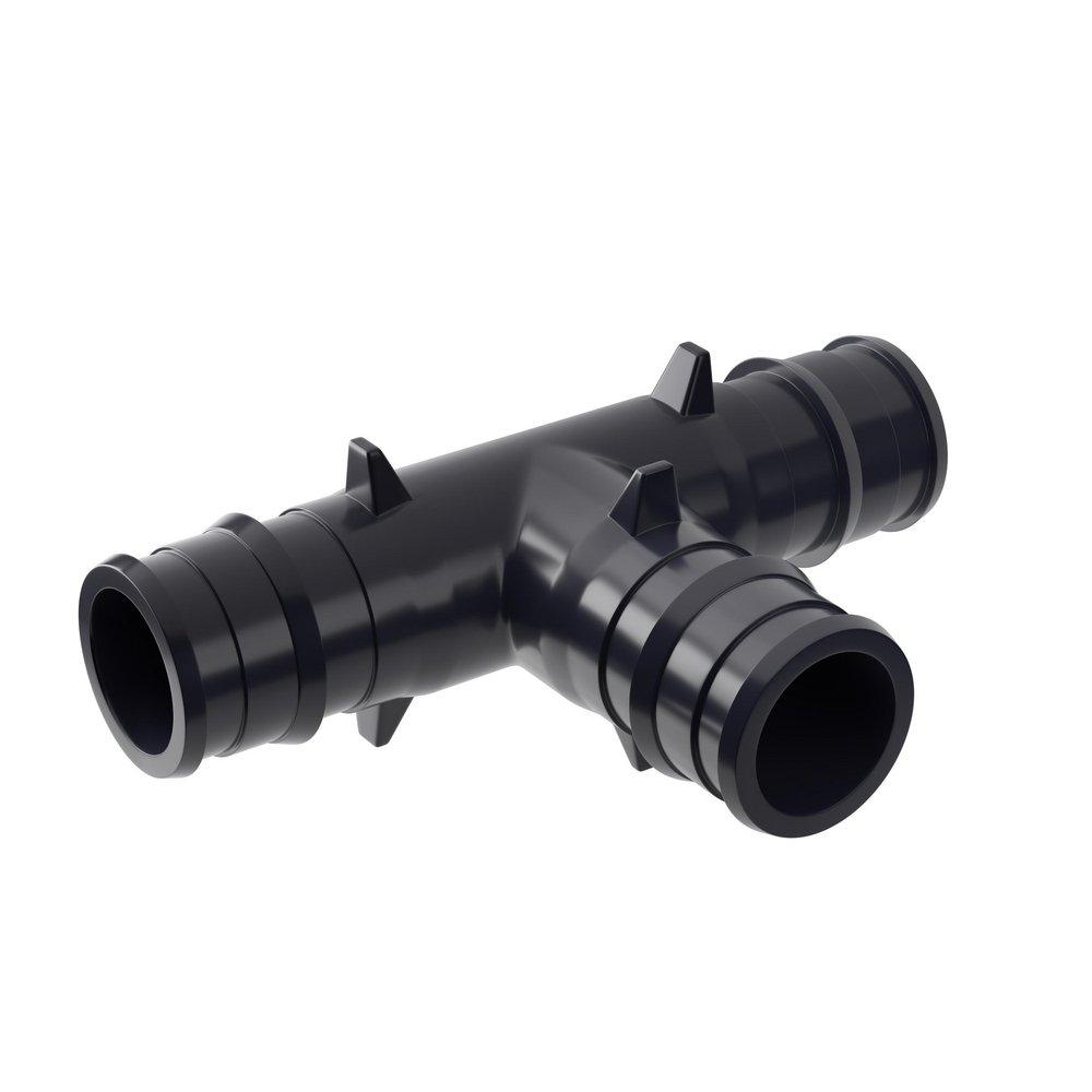 Jones Stephens Black F1960 Acudel&trade; 22000, Polyphenylsulfone, PEX and Polymer Tee 