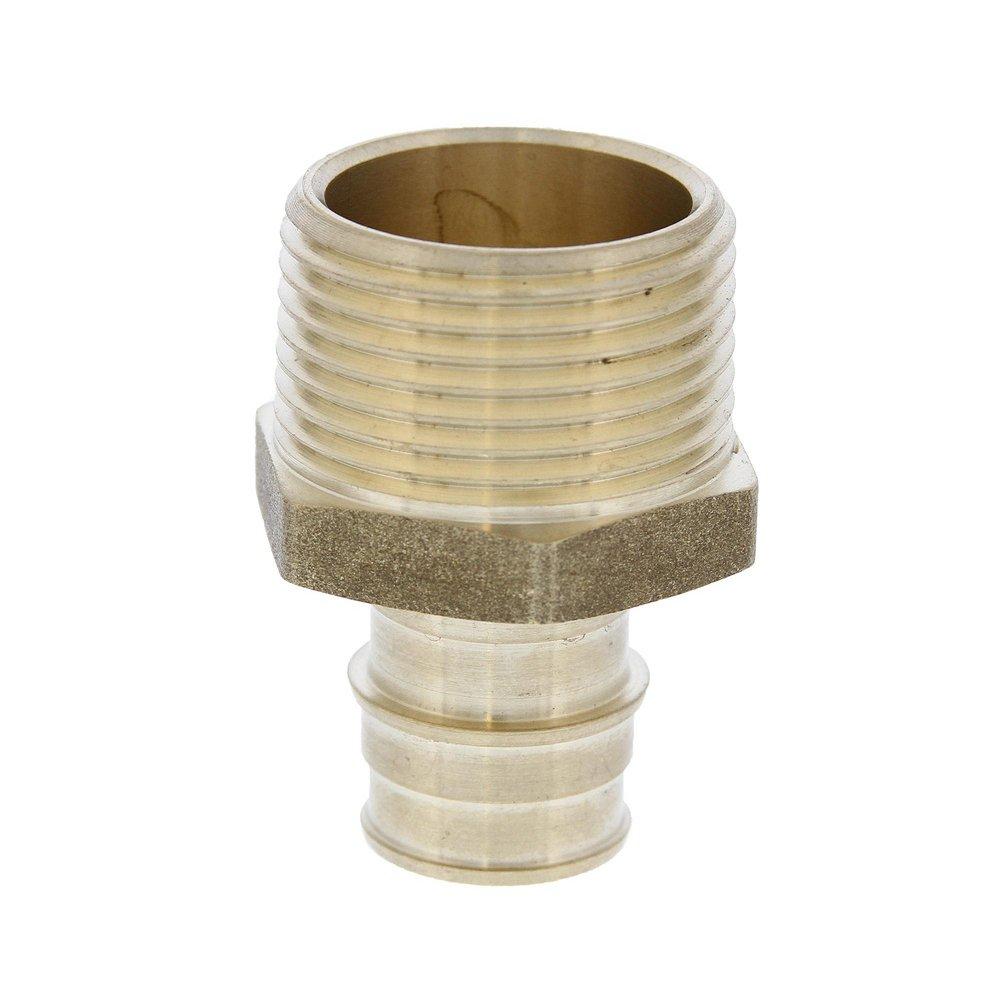Jones Stephens Brass Brass PEX Expansion x MPT Adapter 