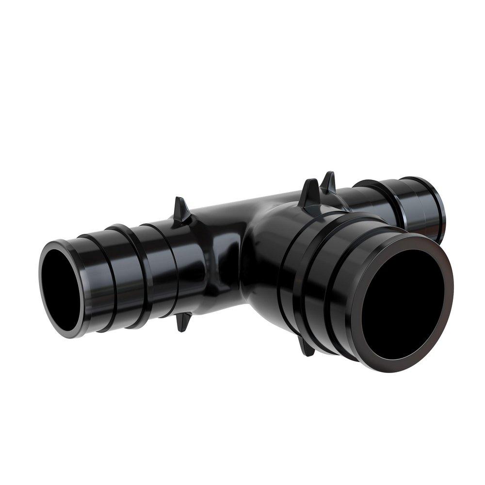 Jones Stephens Black F1960 Reducing Acudel&trade; 22000, Polyphenylsulfone, PEX and Polymer Tee 