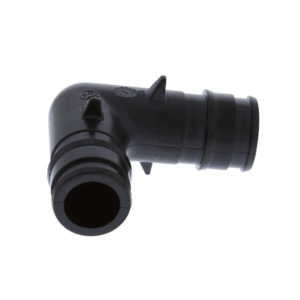 Jones Stephens Black F1960 90 Degree Plastic Straight, Elbow 