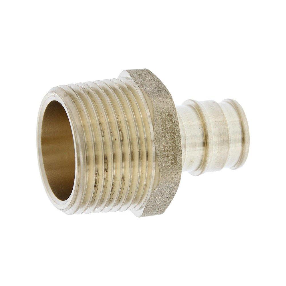 Jones Stephens Brass Brass PEX Expansion x MPT Adapter 
