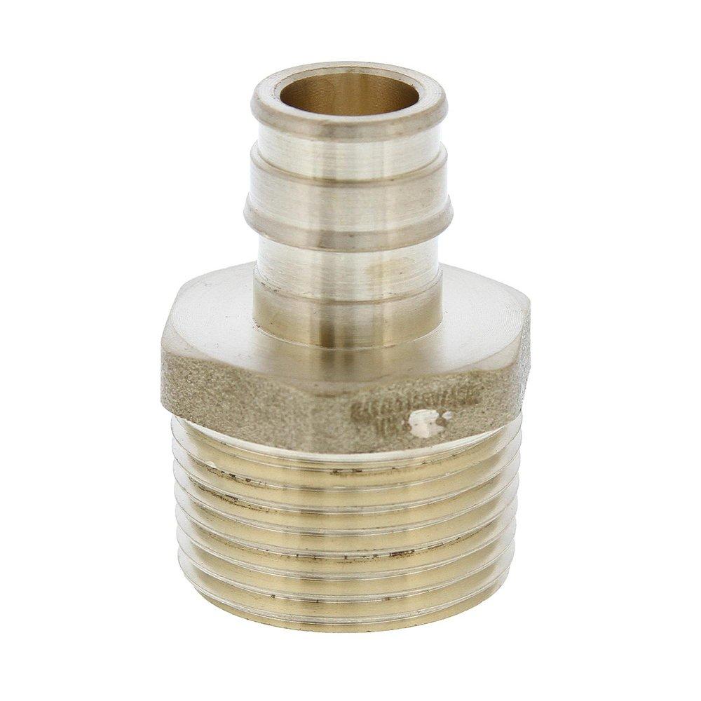Jones Stephens Brass Brass PEX Expansion x MPT Adapter 