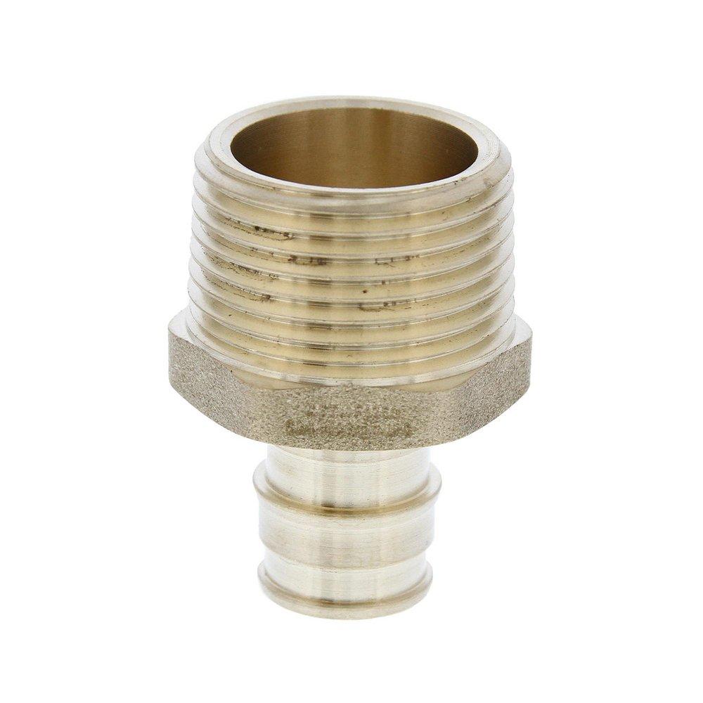 Jones Stephens Brass Brass PEX Expansion x MPT Adapter 