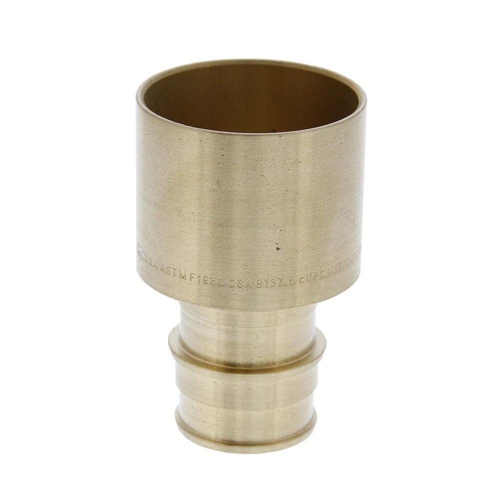 Jones Stephens Brass Brass PEX Expansion x Female Sweat Adapter 